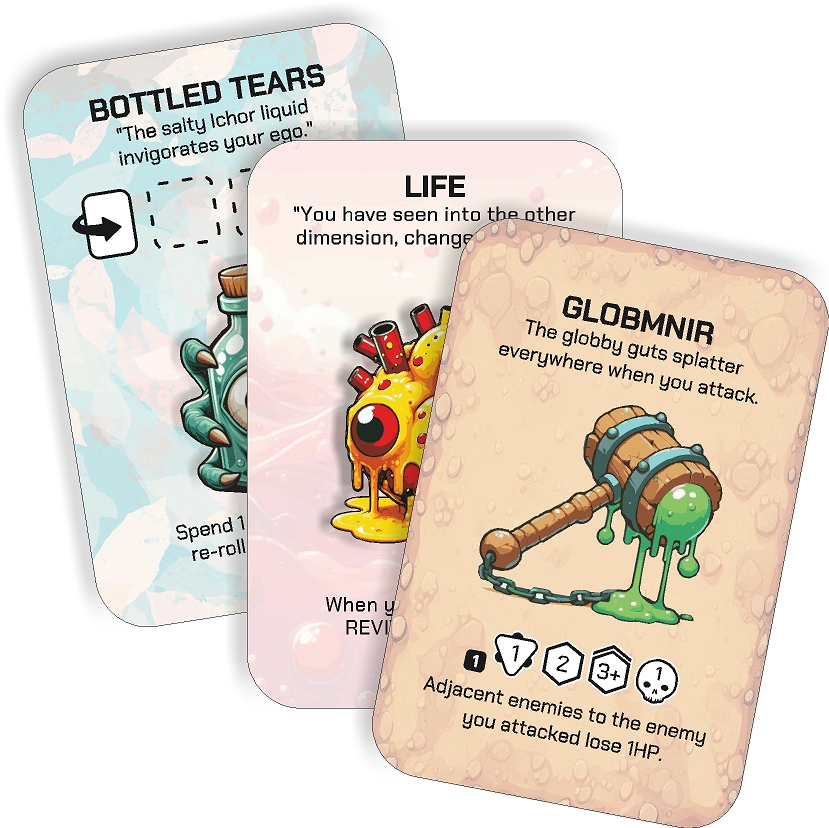 Tears, salty ichor, splatter guts everywhere